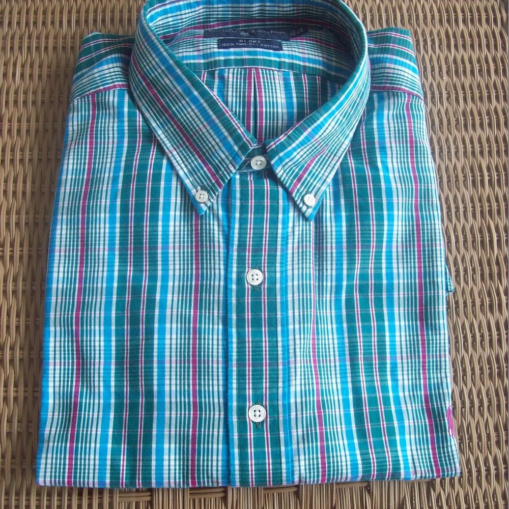 NWT Polo Ralph Lauren Men's BLAKE 100% Two-Ply Cotton 1-X BIG  Long Sleeve Shirt